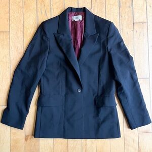 VVB by Victoria Beckham Structured Wool Blend Made in Portugal Blazer Size 4
